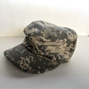 Digital Camo-Authentic Patrol Cap-Pocket in the inside, Velcro Strip on back